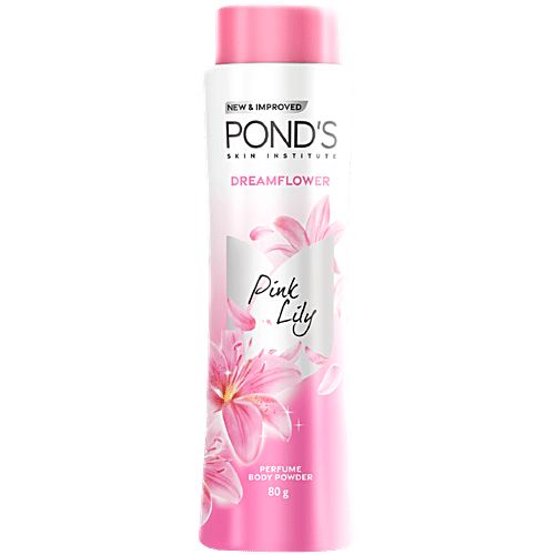 PONDS DREAM FLOWER PINKLILY POWDER 80G (MRP - 102 | Net - 93 )