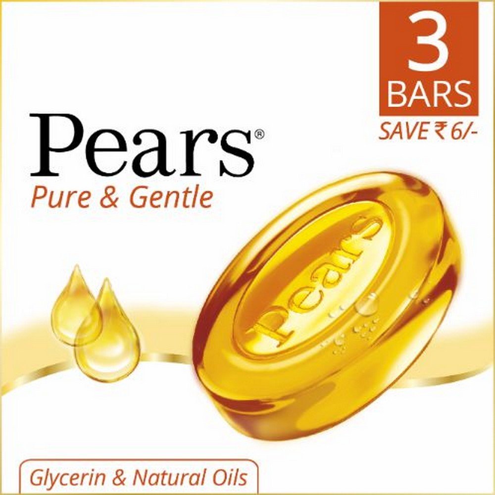 PEARS PURE & GEN SOAP 3X125GM (MRP - 203 | Net - 158 )