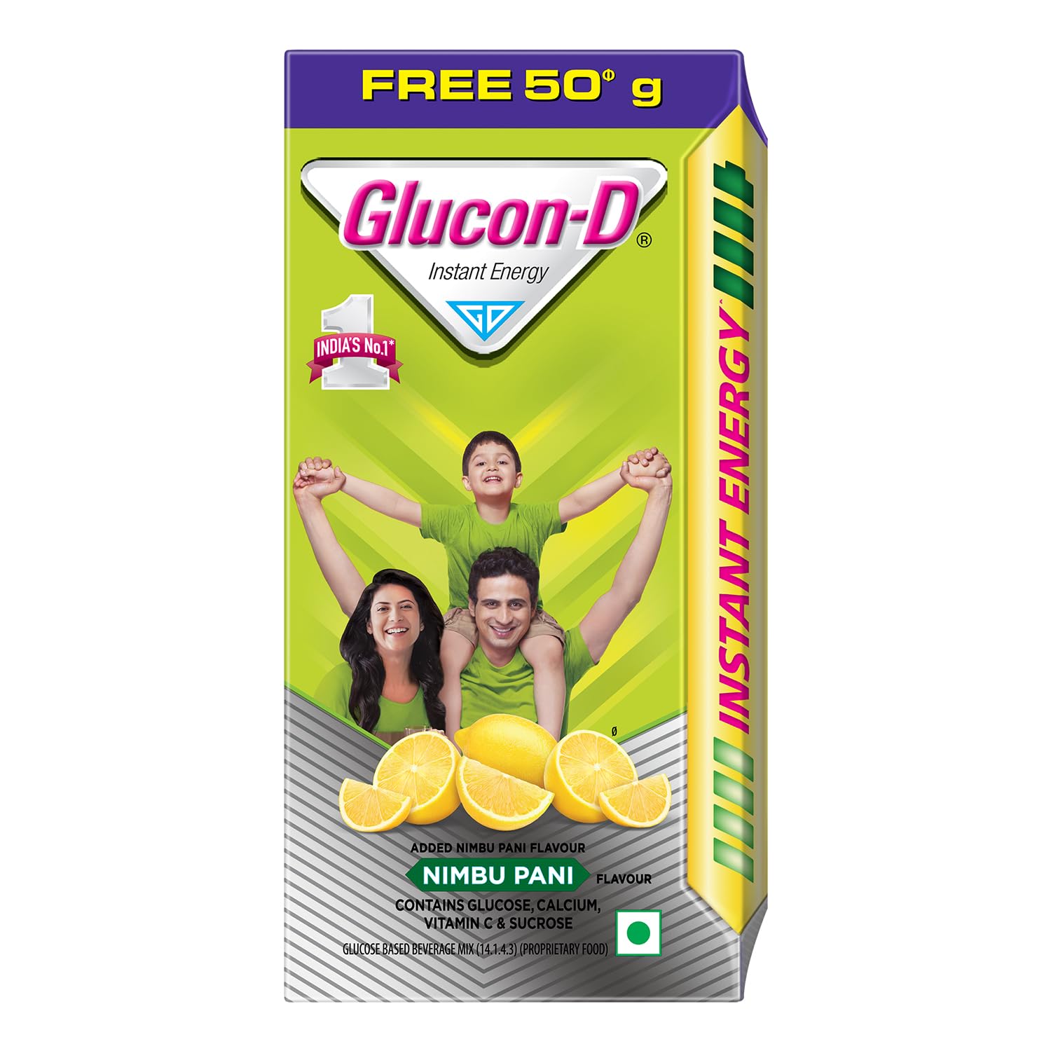 GLUCON D LEMON 75G+50G FREE (MRP - 55 | Net - 38 )