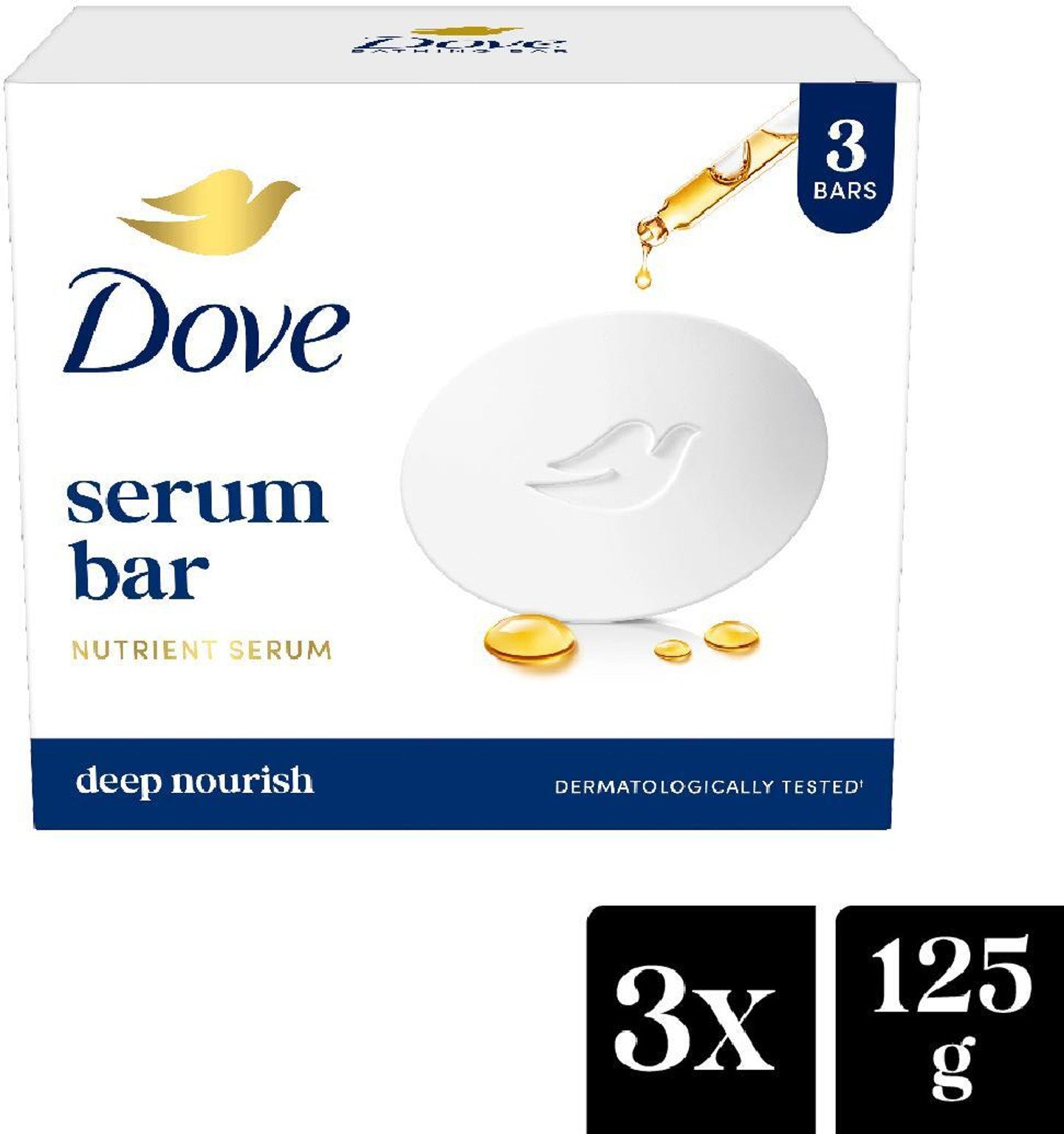 DOVE CREAM BAR 125*3GM (MRP - 272 | Net - 220 )