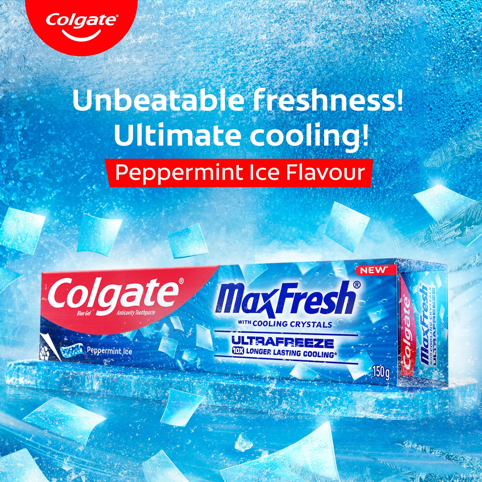 COLGATE MAX FRESH BLUE 150GM (MRP - 153 | Net - 86 )