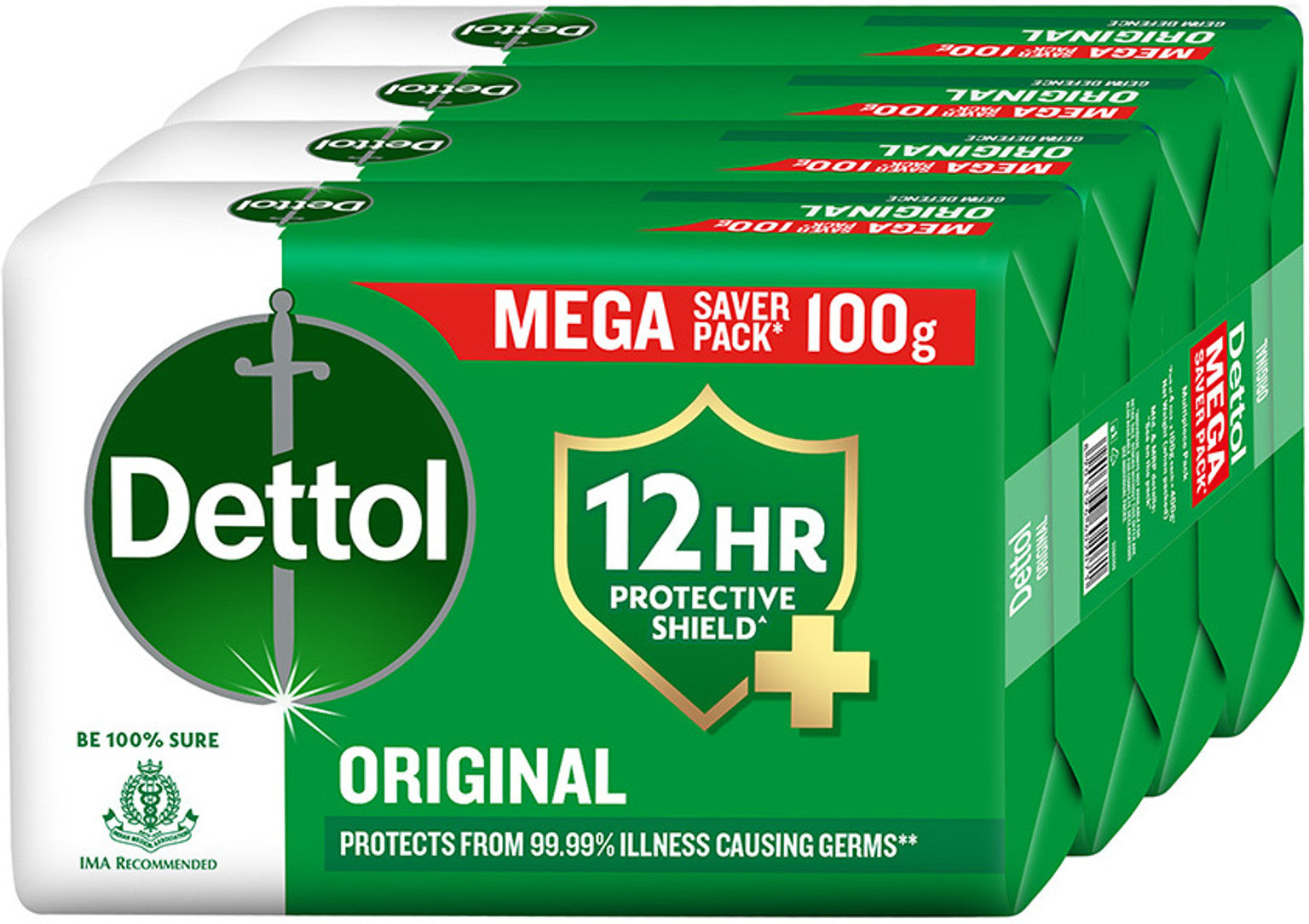 DETTOL SOAP 5*100G (MRP - 182 | Net - 154 )