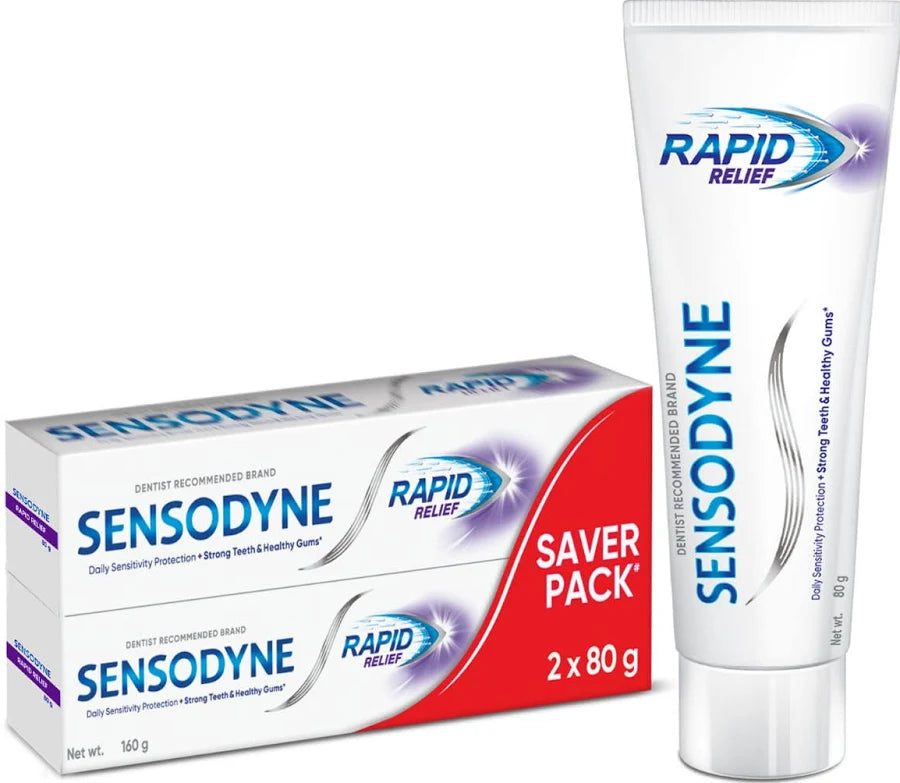 SENSODYNE RAPID RELIFF 2*80G PASTE (MRP - 355 | Net - 245 )